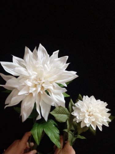 Satin/Sateen Flower Purple Satin/Sateen Flower